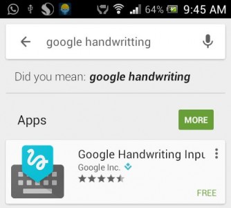 google hand write tool