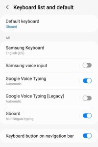 Select Keyboard From Settings